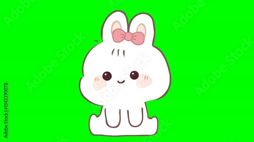A cute and adorable cartoon Rabbit