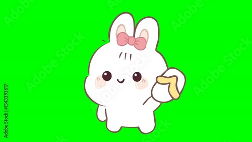 A cute and adorable cartoon Rabbit