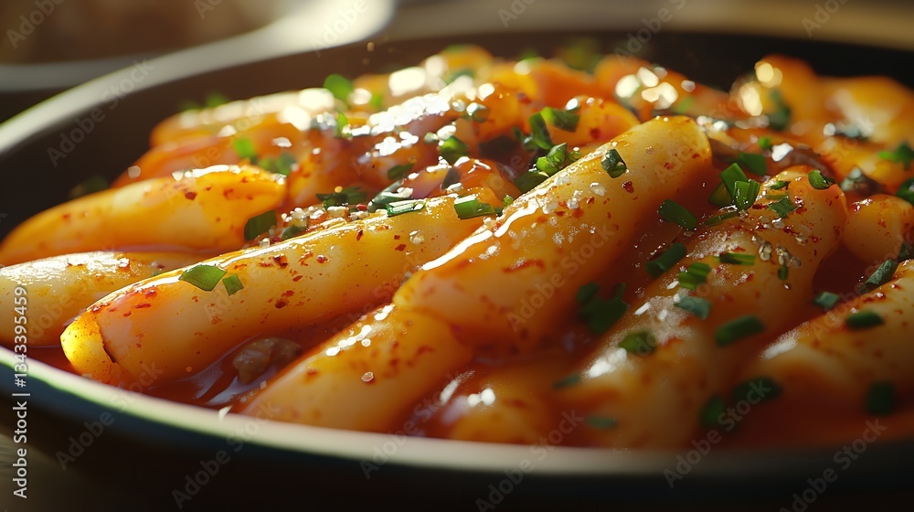 Korean Tteokbokki created with Generative AI technology Korean Tteokbokki created with Generative AI technology