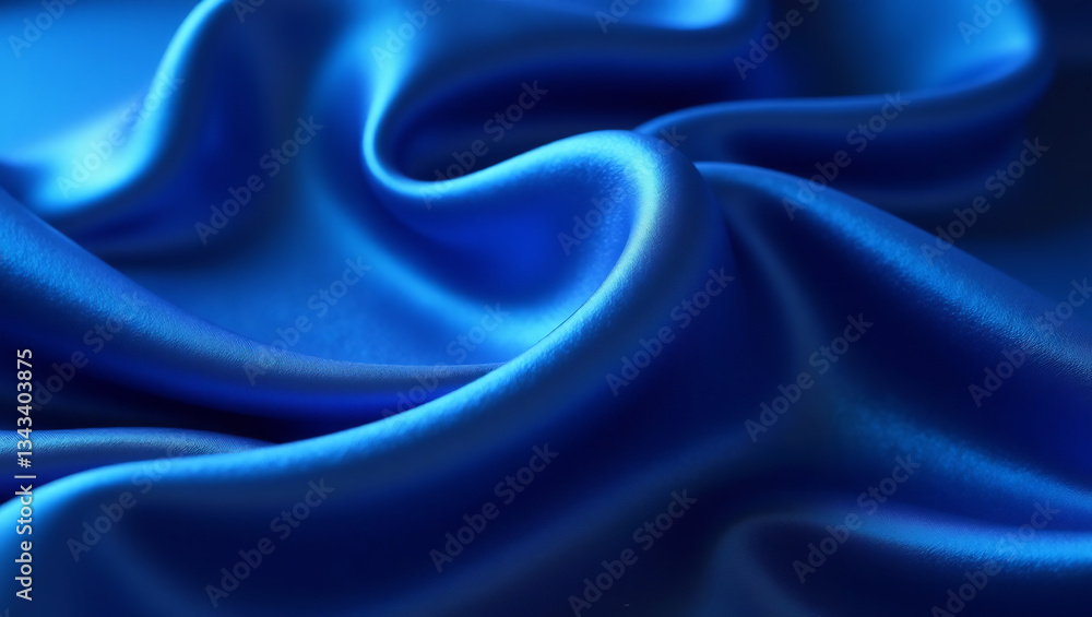 Fototapeta premium Sapphire Silk Swirls