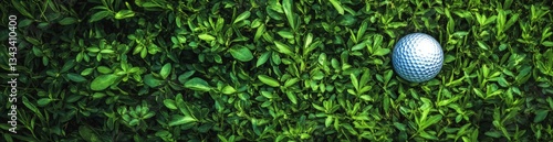 Wallpaper Mural A golf ball is currently resting perfectly on top of a green field Torontodigital.ca