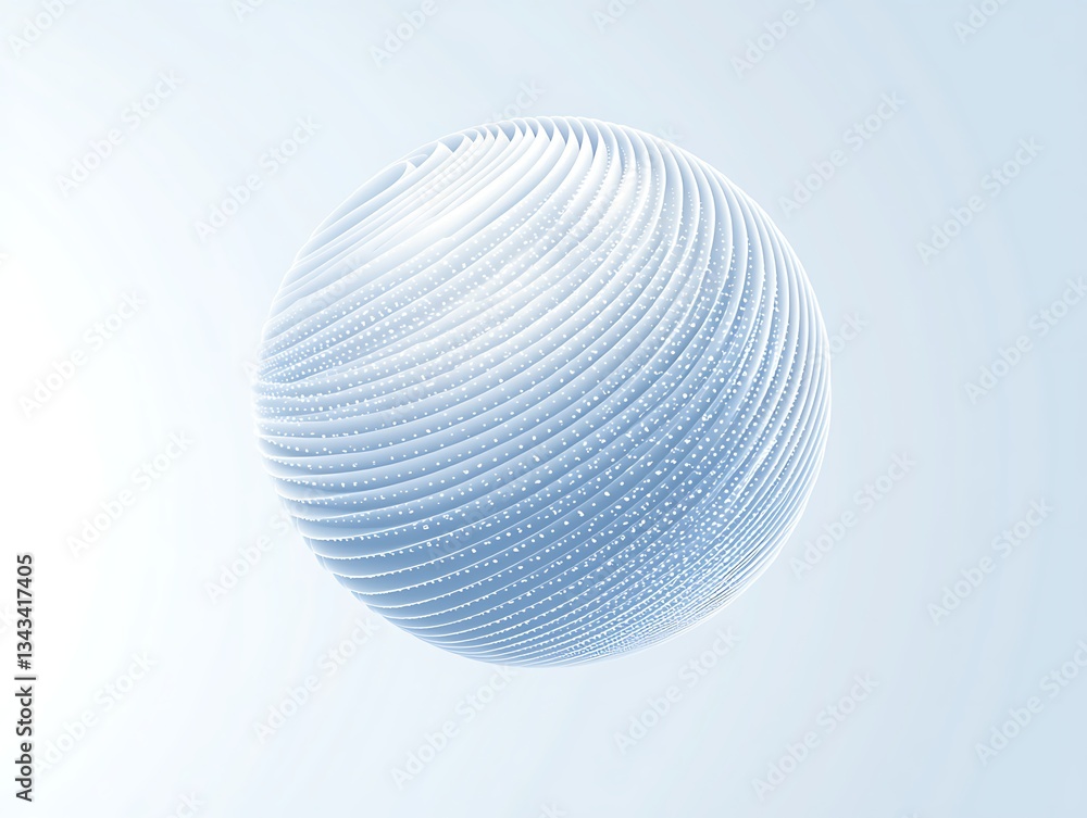 Abstract Globe for Data Flow, Light Background. Abstract Globe for Data Flow, Light Background.