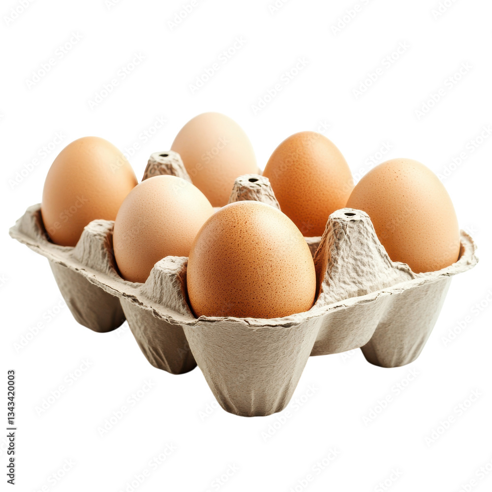 Egg Tray Isolated on White Background for Food Presentation and Packaging Use, on the transparent Background. PNG Format Egg Tray Isolated on White Background for Food Presentation and Packaging Use, on the transparent Background. PNG Format