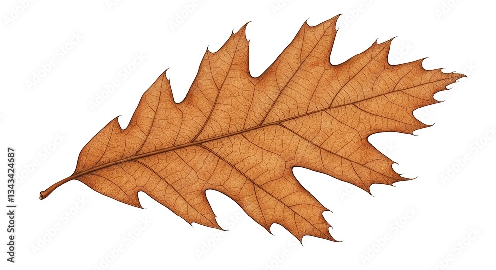 Obraz premium Red Oak Leaf (Quercus Rubra)