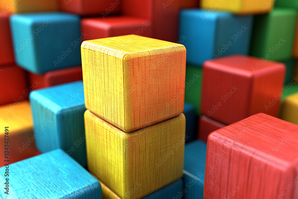 Obraz premium ABC Blocks Stacked