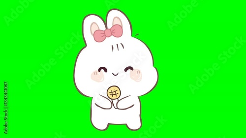 A cute and adorable cartoon Rabbit