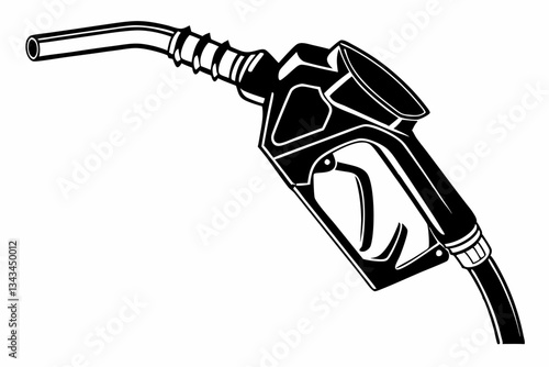 fuel dispenser line art silhouette vector illustration