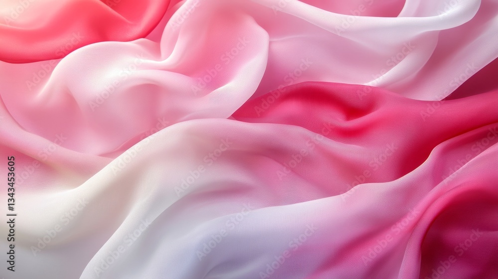 Vibrant Tapestry of Pink and White Fabrics in Soft Textures Vibrant Tapestry of Pink and White Fabrics in Soft Textures