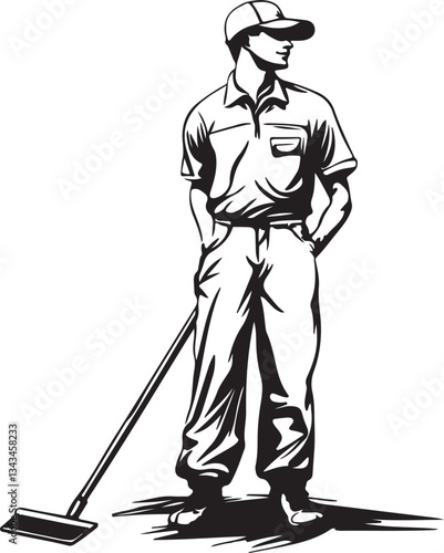 vector illustration of a man