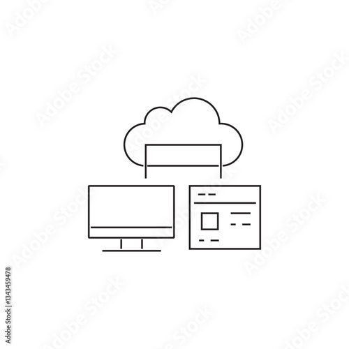 Single outline icons related to quantum computing and artificial intelligence. Linear icon collection. Editable strokes. Vector illustration