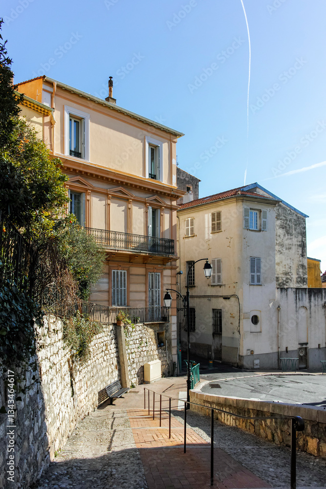 Obraz premium The Old town of Menton, France