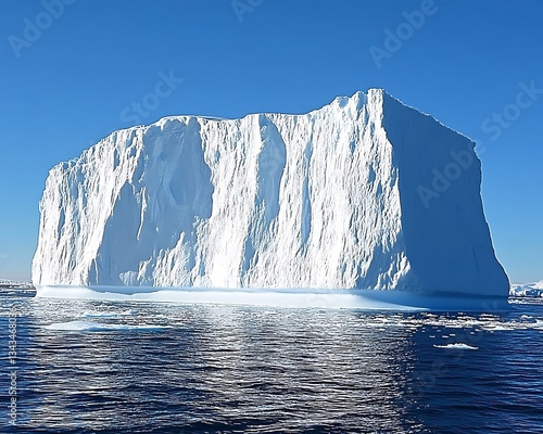 Wallpaper Mural A massive iceberg floats in the ocean on a clear sunny day Torontodigital.ca