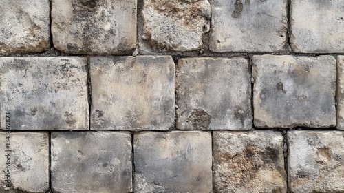 Wallpaper Mural A close up view shows a weathered stone block wall Torontodigital.ca