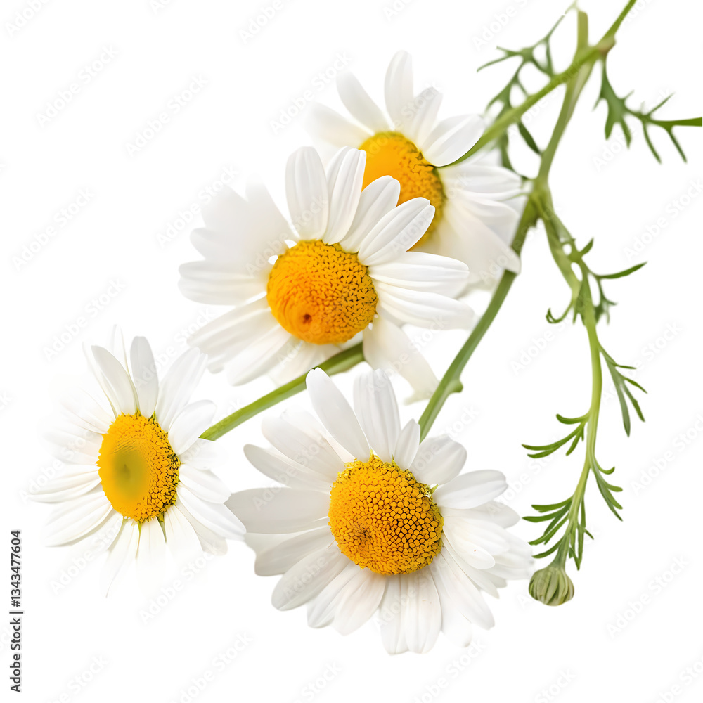 Fototapeta premium Chamomile Flowers: Herbal Tea, Medicinal Plant