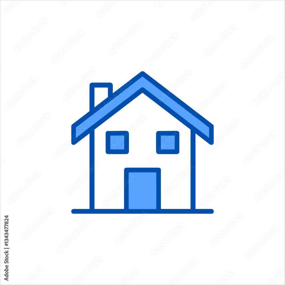 blue house icon blue house icon
