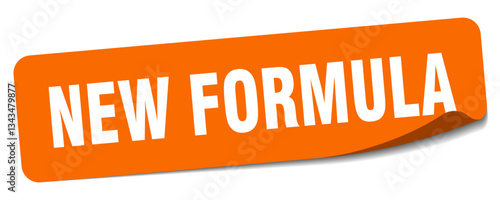 new formula sticker. new formula label