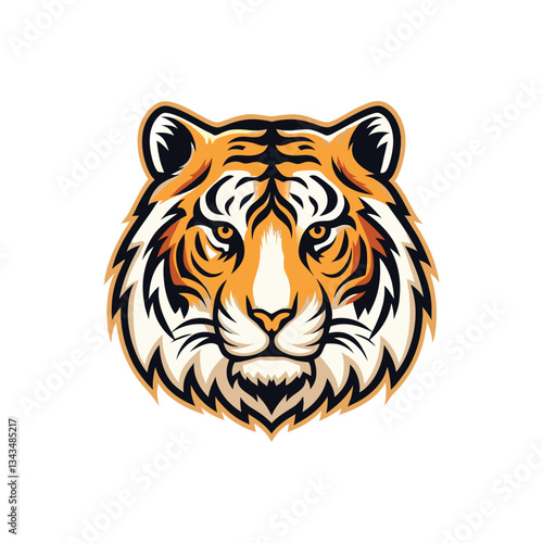 creative tiger mascot icon tiger logo vector art design