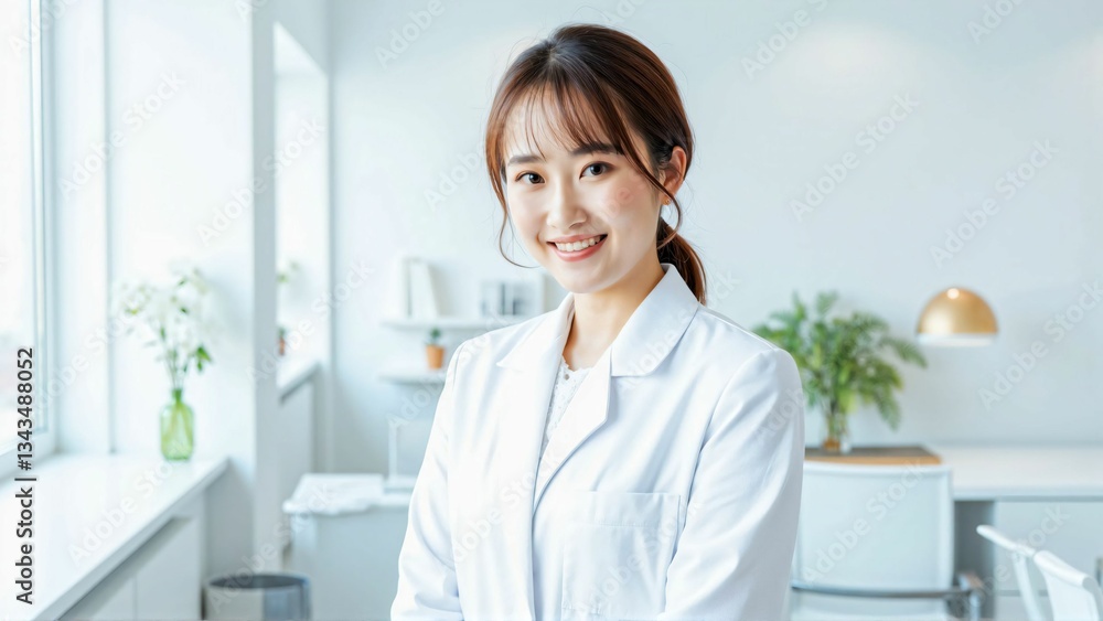 Asian Female Healthcare Professional in a Private Medical Clinic: Skilled Doctor Providing Quality Medical Care in a Clean and Modern Facility Asian Female Healthcare Professional in a Private Medical Clinic: Skilled Doctor Providing Quality Medical Care in a Clean and Modern Facility