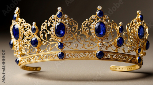 golden crown on white