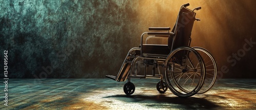 A person uses a wheelchair in a cozy room with natural light pouring in from the window