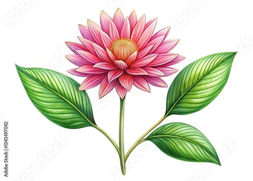 Simple Plant Drawing - Botanical Illustration