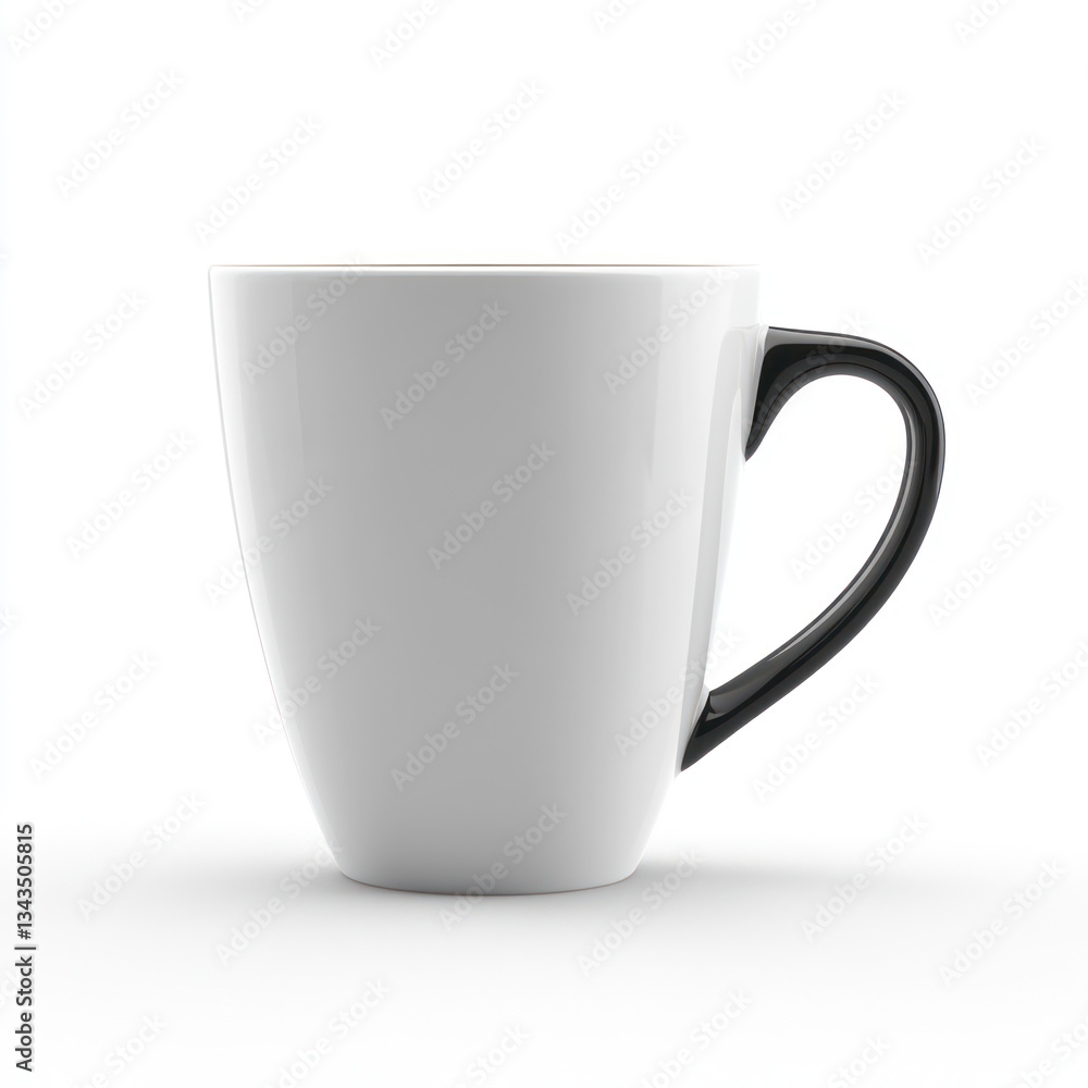 Obraz premium white cup isolated on white