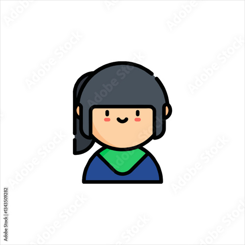 set of funny cartoon superhero