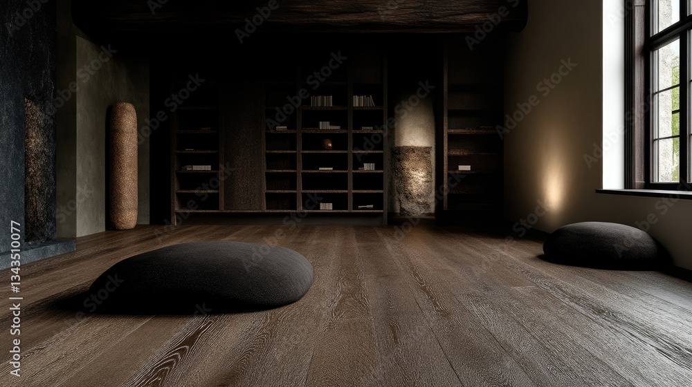 Tranquil Zen-Inspired Reading Nook