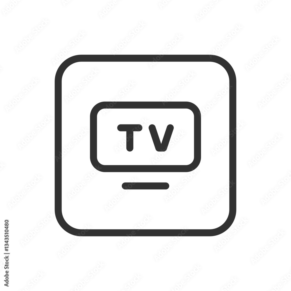 TV Appliance Icon - Modern Simple Flat Vector for Web and Mobile TV Appliance Icon - Modern Simple Flat Vector for Web and Mobile