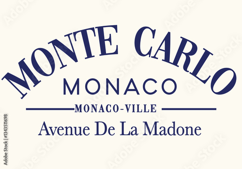 Monte Carlo France monaco french Club Nautical Varsity College colleigiate teams sail health USA Trending Anchor Whreaf Graphic Tee t-shirt logo slogan graphic artwork typography tote badge emblem 