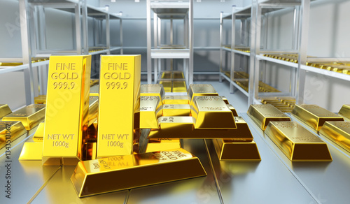 A secured vault filled with...