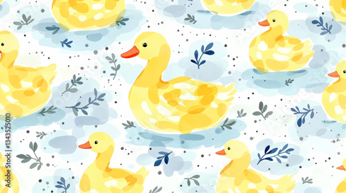 ducks in the water