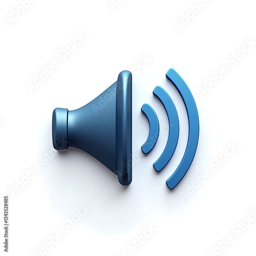 Wallpaper Mural 3D volume icon isolated on a white background Torontodigital.ca