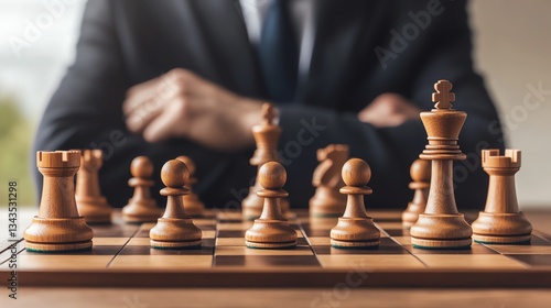 Wallpaper Mural Strategic chess game in professional setting. Torontodigital.ca