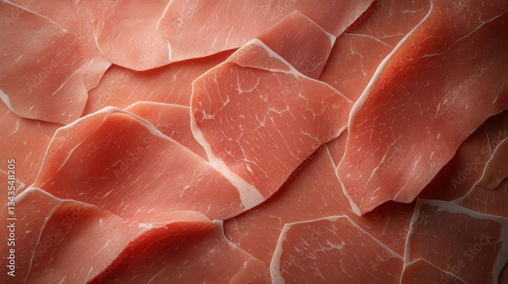 Artistic Close-Up of Meat with Intricate Marbling Patterns on a Soft Surface Artistic Close-Up of Meat with Intricate Marbling Patterns on a Soft Surface