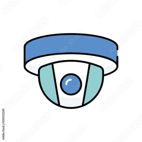 Closed Circuit Camera vector icon stock illustration