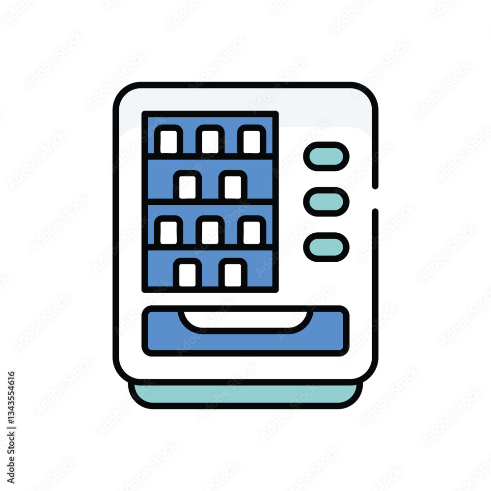 Vending Machine vector icon stock illustration Vending Machine vector icon stock illustration
