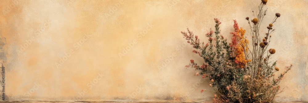 Dried Autumnal Floral Arrangement