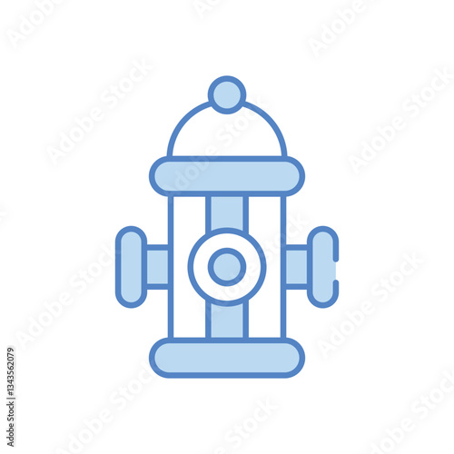 Fire Hydrant vector icon stock illustration