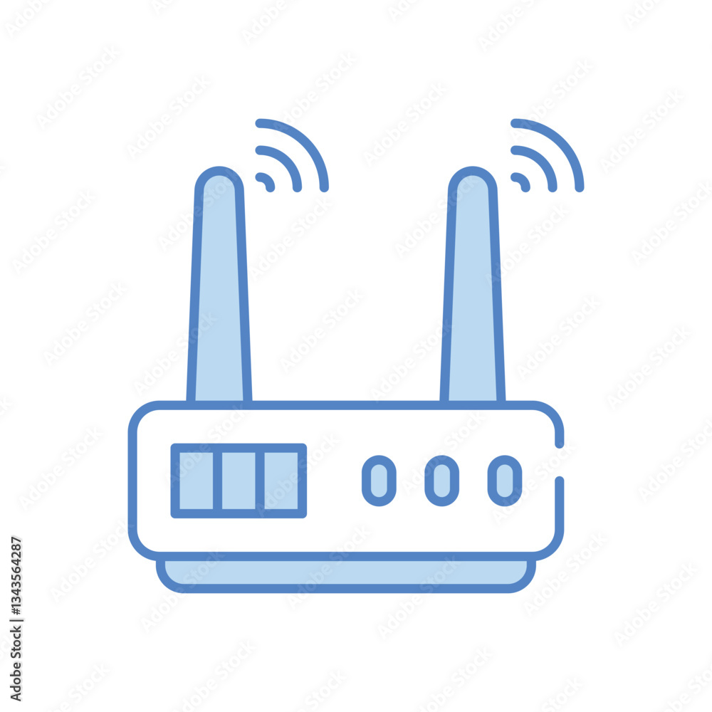 Wifi Hotspot vector icon stock illustration Wifi Hotspot vector icon stock illustration