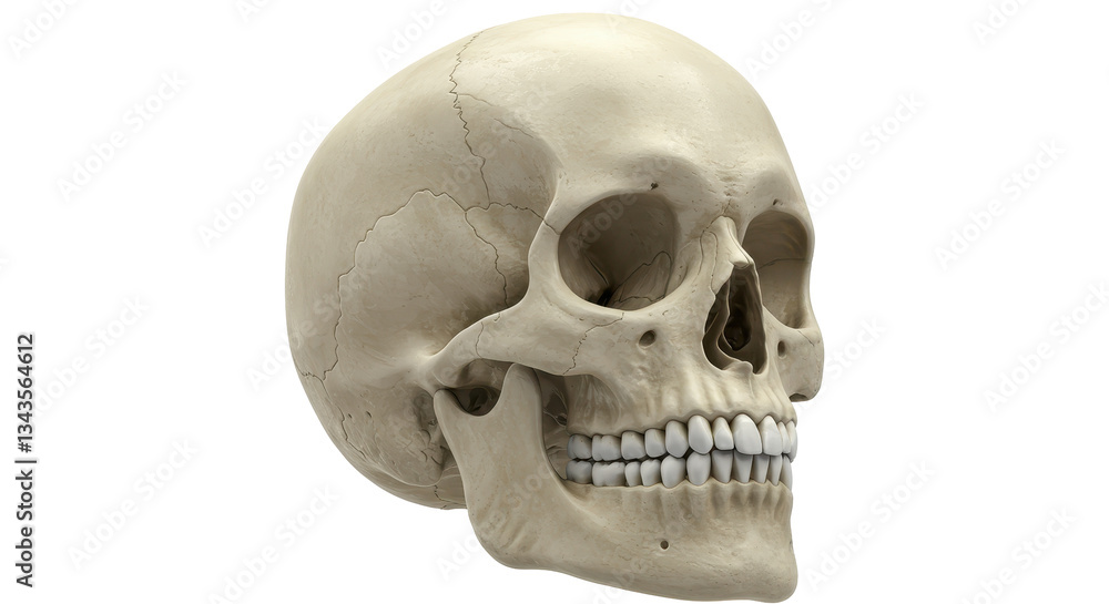 Isolated Anatomical Skull Isolated Anatomical Skull