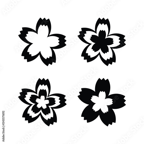 flower icon set