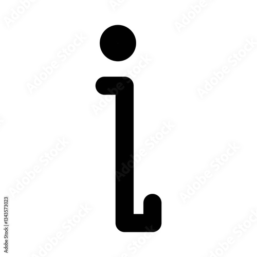 modern info symbol icon for help centers, user guidance, and informational interfaces - flat stroke icon for apps and websites
