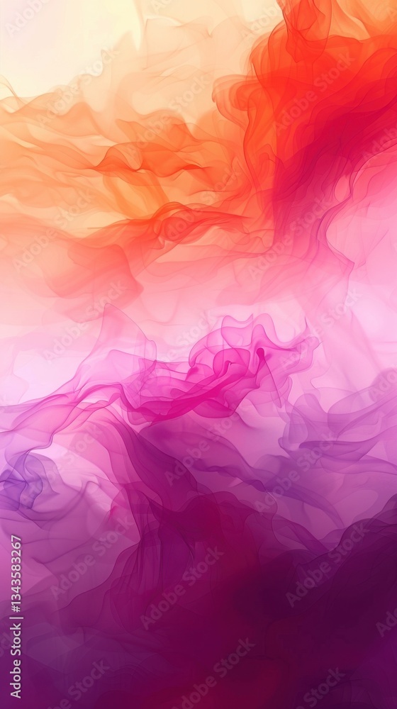 A vibrant abstract composition featuring flowing layers of soft colors, blending warm tones of orange, pink, and purple. A vibrant abstract composition featuring flowing layers of soft colors, blending warm tones of orange, pink, and purple.