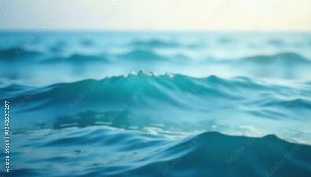 Blurred ocean waves on a gentle gradient background, serene landscape, soothing hues, gradient Blurred ocean waves on a gentle gradient background, serene landscape, soothing hues, gradient