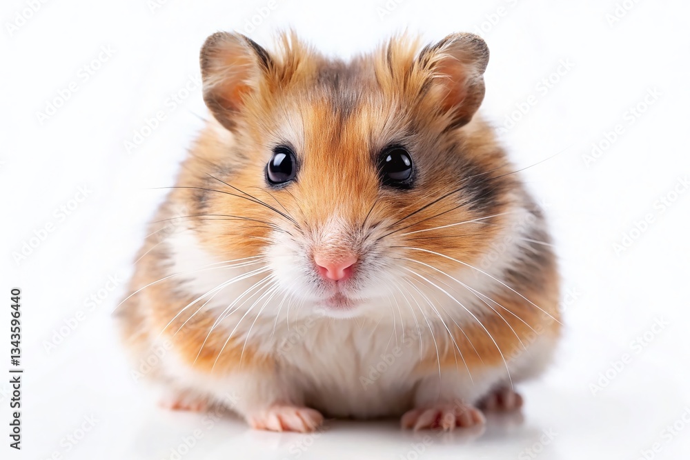 Adorable Hamster Portrait: Isolated Fluffy Pet Rodent with High Depth of Field Adorable Hamster Portrait: Isolated Fluffy Pet Rodent with High Depth of Field