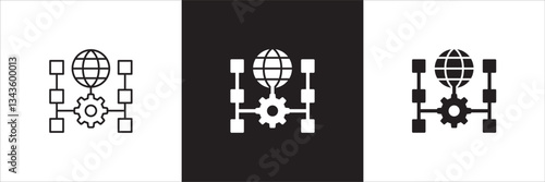Natural resource icon. Company natural process production icons. Icon symbol compatible for business, management, logistic, asset, variable, material, process, asset. Vector illustration.
