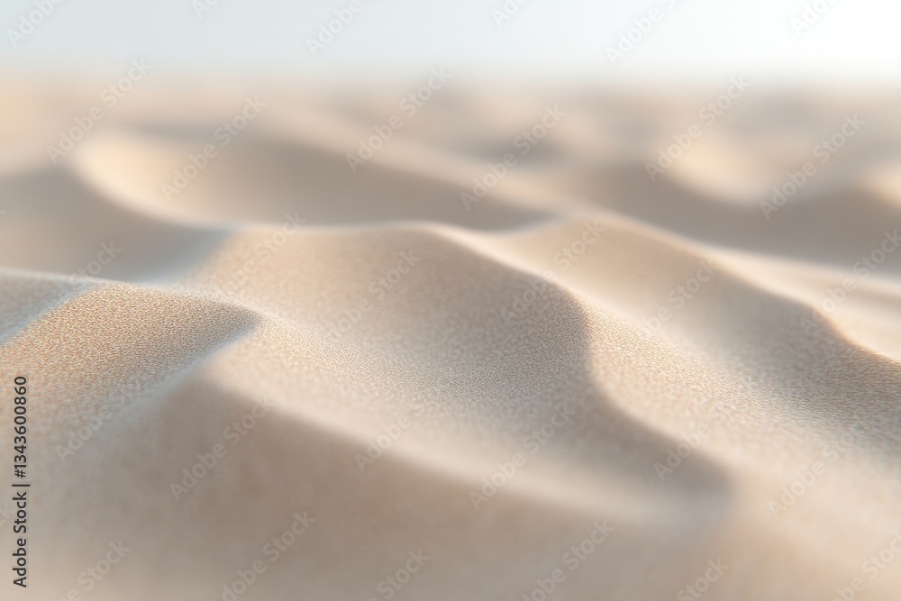 Soft, undulating desert sand dunes