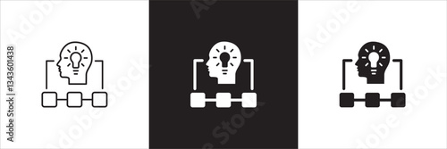 Data intelligence resource icon. Company data production icons. Icon symbol compatible for idea, computing,business, management, logistic, asset, material, process, asset. Vector illustration.