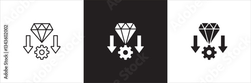 Financial resource icon. Money company source icons. Icon symbol compatible for finance, financial, business, management, logistic, asset, material, process, asset. Vector illustration.